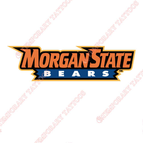 Morgan State Bears Customize Temporary Tattoos Stickers NO.5204